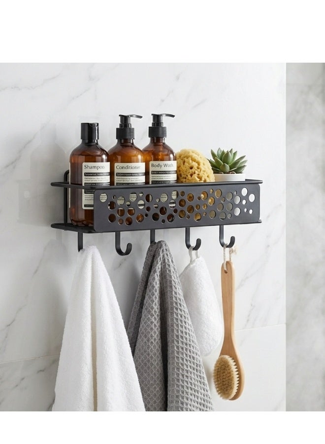 Happy Home Multi-Functional Corner Wall Storage Shelf 30 × 8 cm – Integrated Edge Design Prevents Water Accumulation, Ideal for Organizing Bathroom, Kitchen, and Toilet Essentials, Without Mounting Hardware, High-Quality Coating, Practical and Stylish, Space-Saving and Organized - Image 5